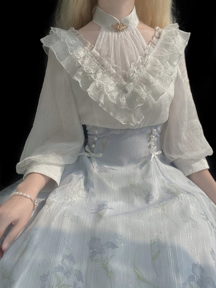 Abito Floreale Lolita da Donna - French Vintage Floral Midi Dress recensione e prezzo