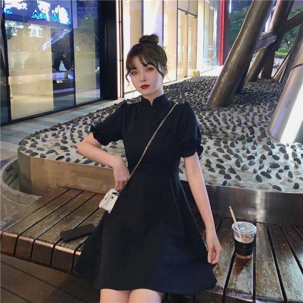 Abito Cheongsam Modificato da  - French Vintage Floral Midi Dress recensione e prezzo