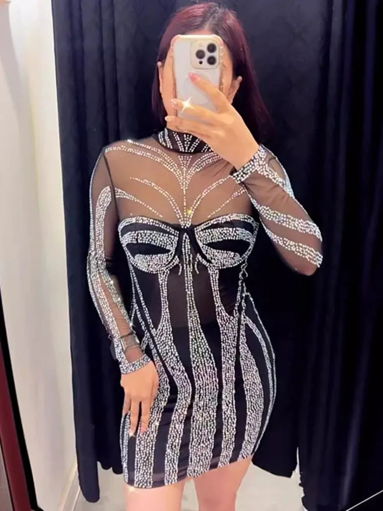 Abito da compleanno con strass - Sparkly Rhinestone Club Party Dress recensione e prezzo