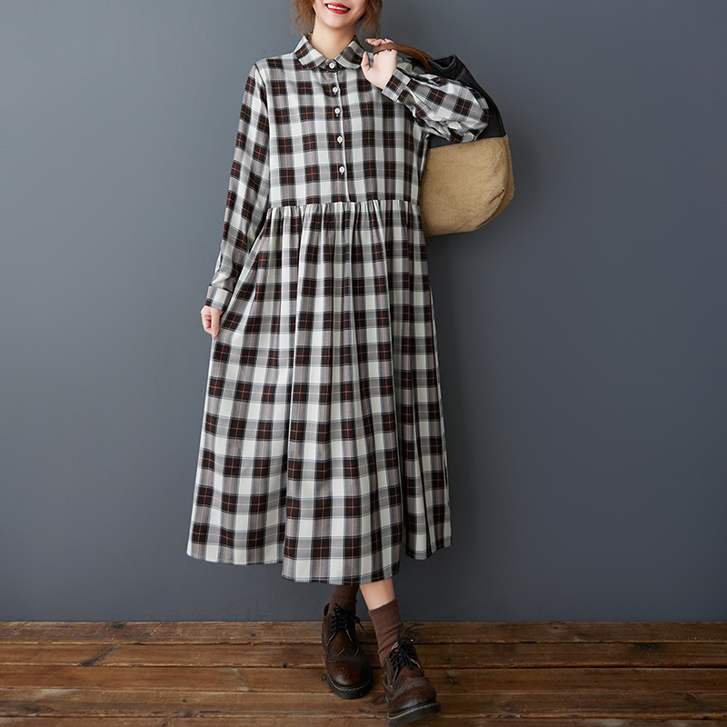 Gonna lunga a trapezio da donn - Korean Style A Line Shirt Dress recensione e prezzo