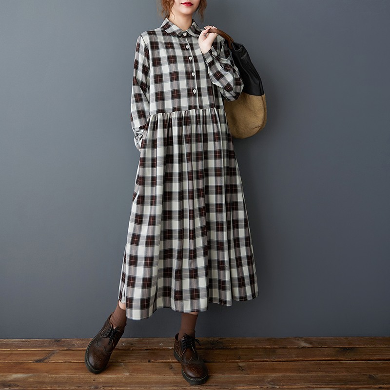 Gonna lunga a trapezio da donn - Korean Style A Line Shirt Dress recensione e prezzo