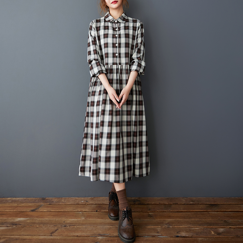 Gonna lunga a trapezio da donn - Korean Style A Line Shirt Dress recensione e prezzo